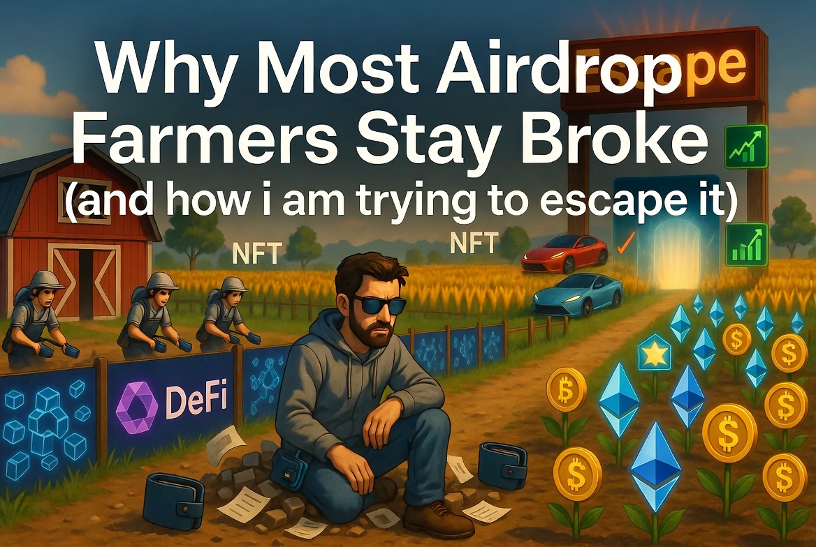 Why Most Airdrop Farmers Stay Broke (and how i am trying to escape it)