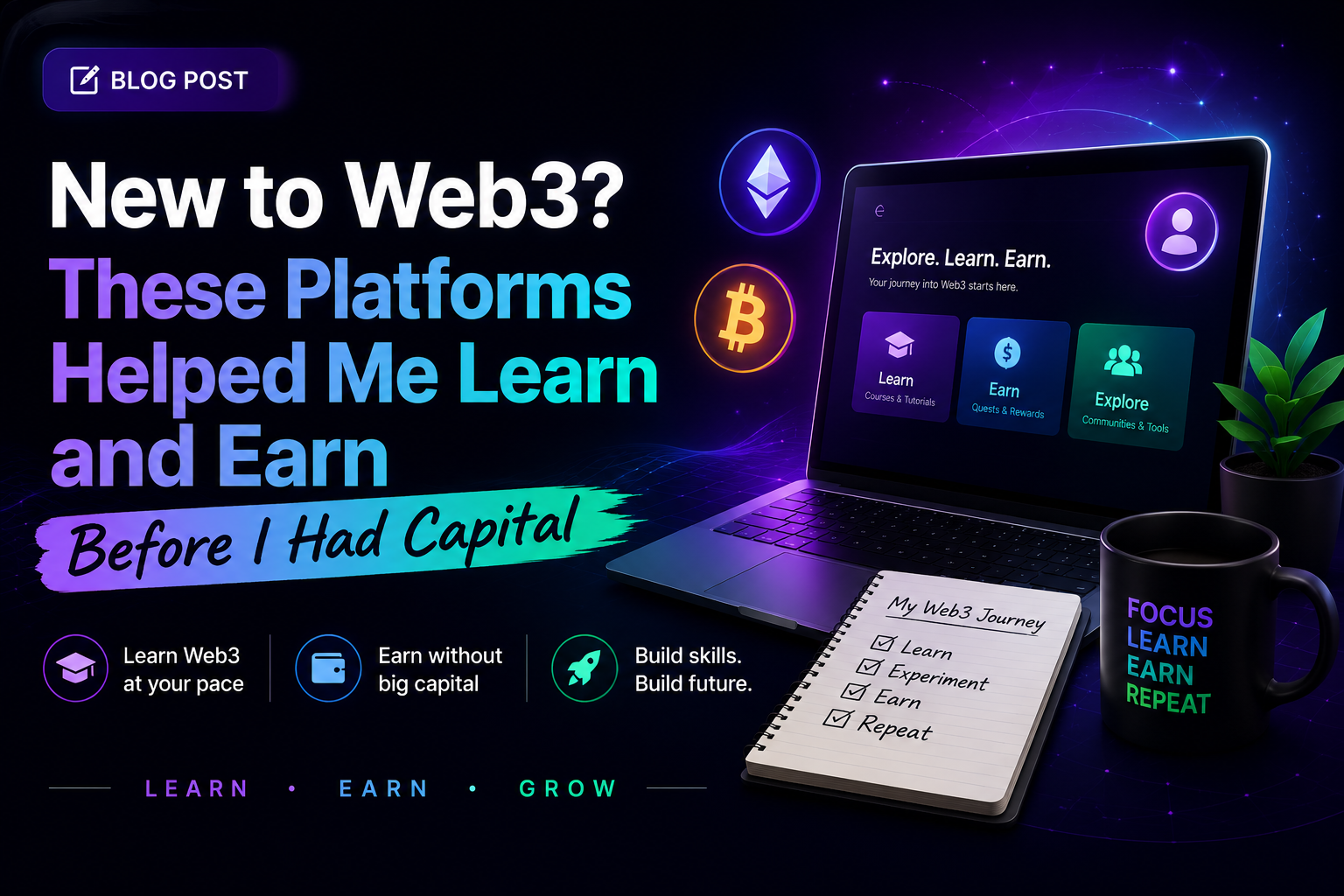 New to Web3? These Platforms Helped Me Learn and Earn Before I Had Capital
